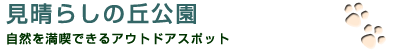 ＜見晴らしの丘公園＞ 自然を満喫できるアウトドアスポット