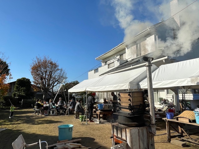 餅つきのお手伝い