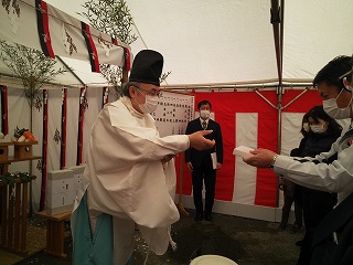 共同住宅の地鎮祭