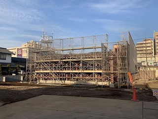 店舗新築工事の現場