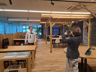 テクニカルセンターの取材