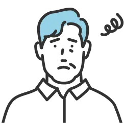 悩んでいる男性