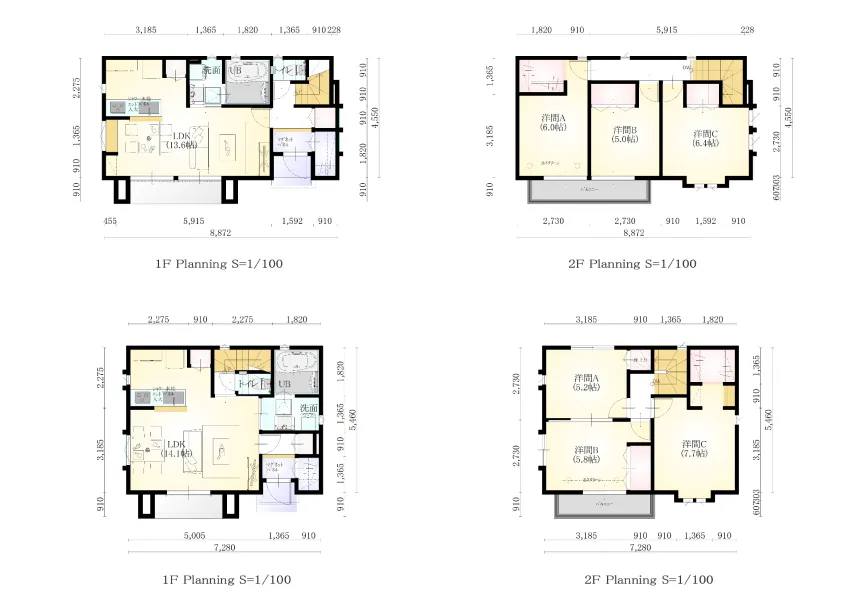 施工事例の間取り図